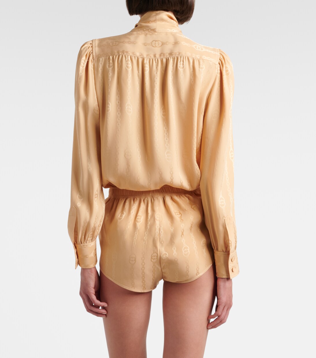 Interlocking G silk jacquard shorts | Gucci