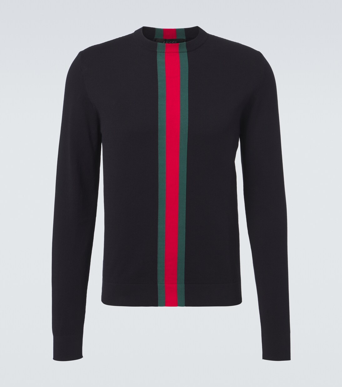 Web Stripe cotton sweater | Gucci