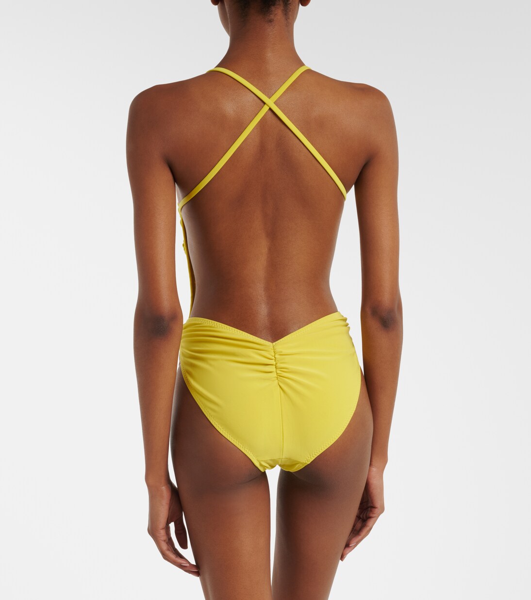 Butterfly Mio ruched swimsuit | Norma Kamali