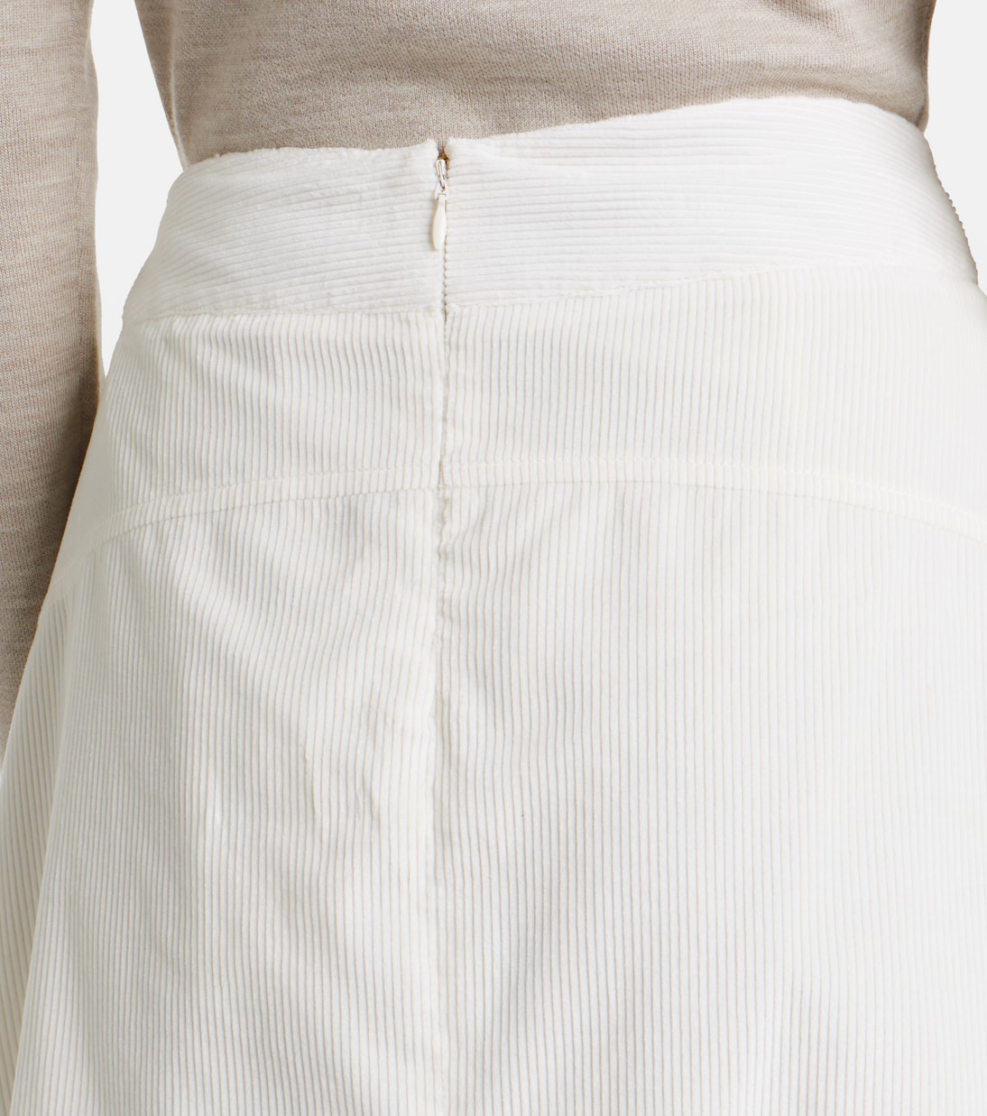 Wesley pleated cotton corduroy midi skirt | Gabriela Hearst