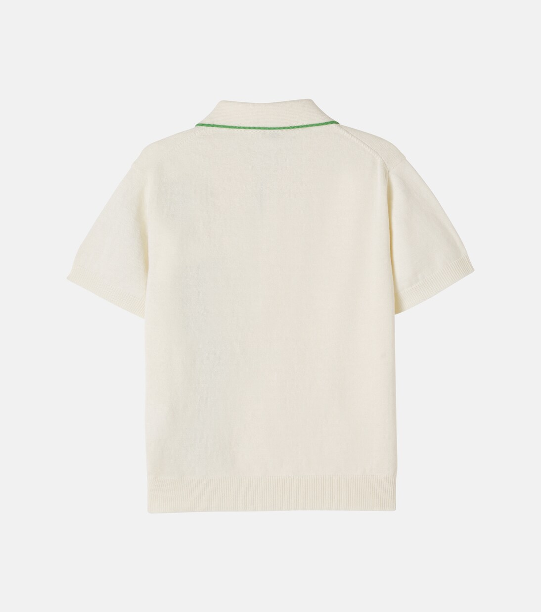 Greca linen and cotton polo shirt | Versace Kids