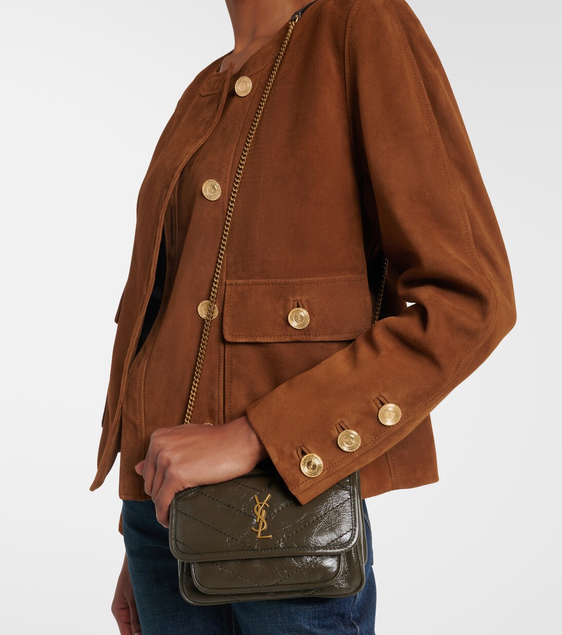 Niki Mini leather shoulder bag | Saint Laurent