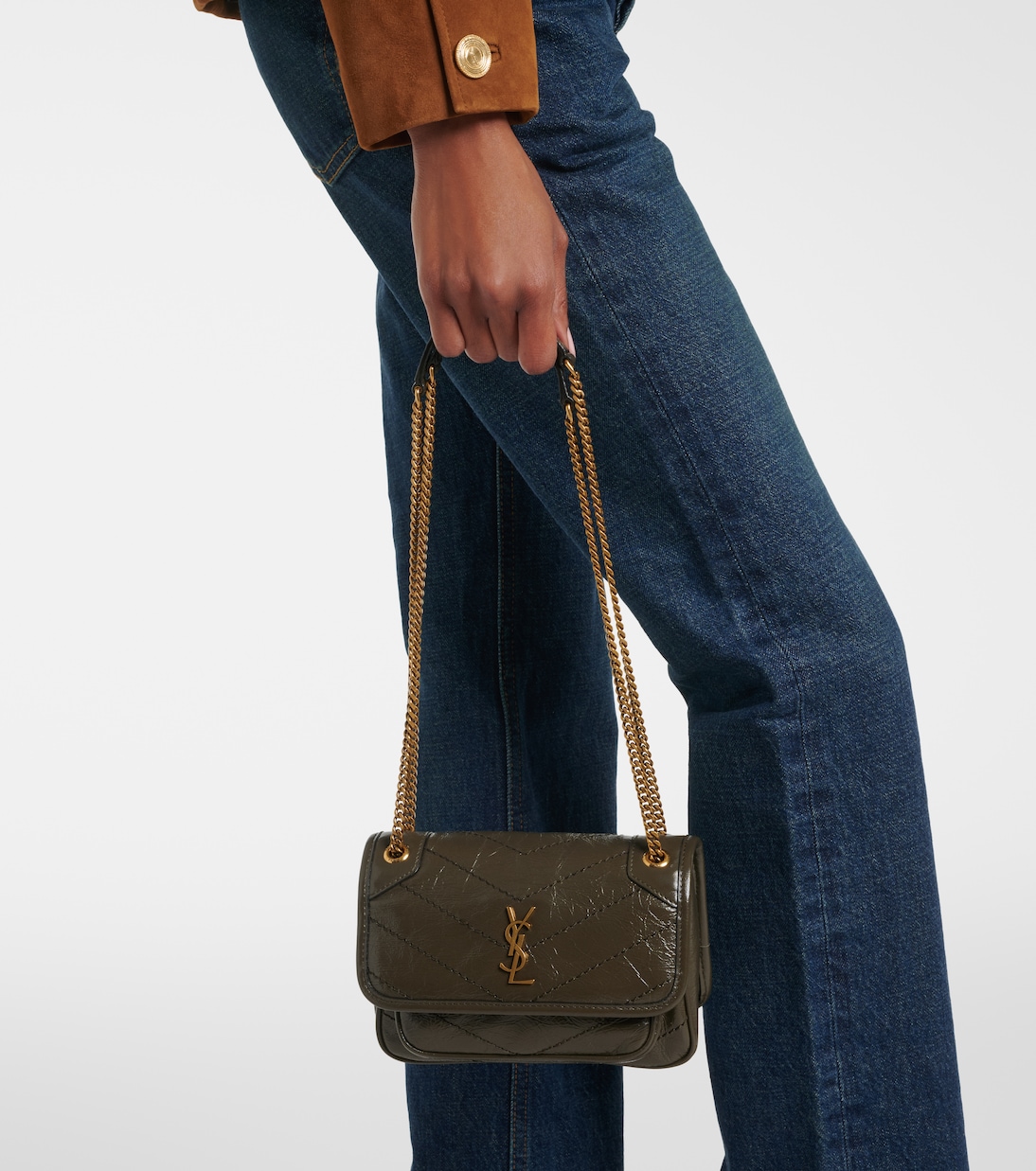 Niki Mini leather shoulder bag | Saint Laurent