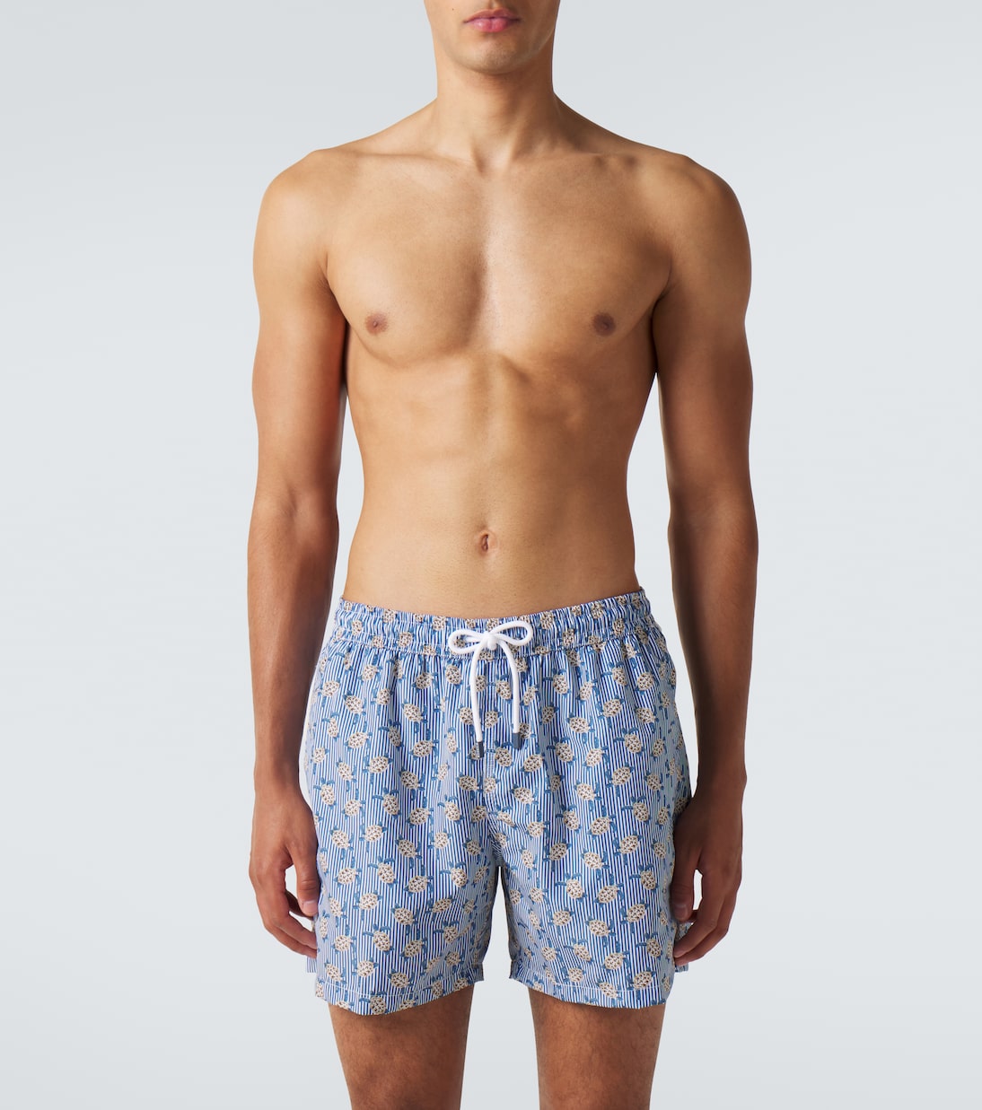 Madeira printed swim trunks | Fedeli