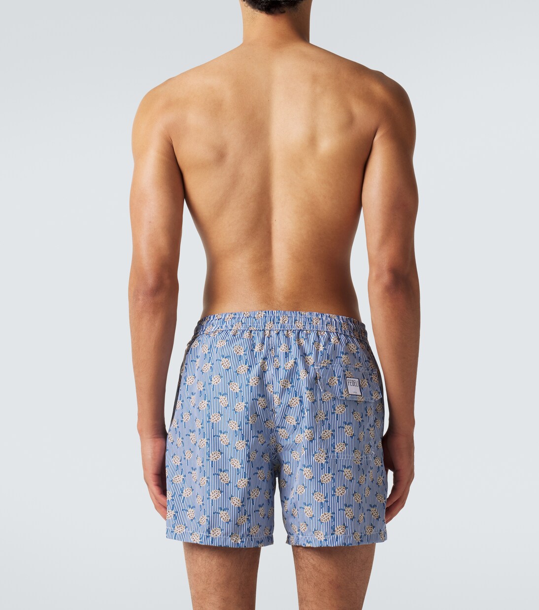 Madeira printed swim trunks | Fedeli