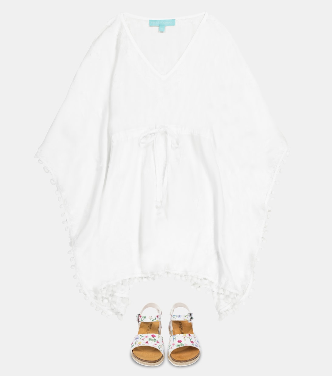 Baby Sharize embroidered kaftan | Melissa Odabash Kids