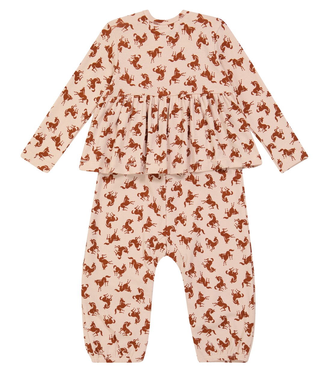 Flavia horse printed cotton jumpsuit | Molo