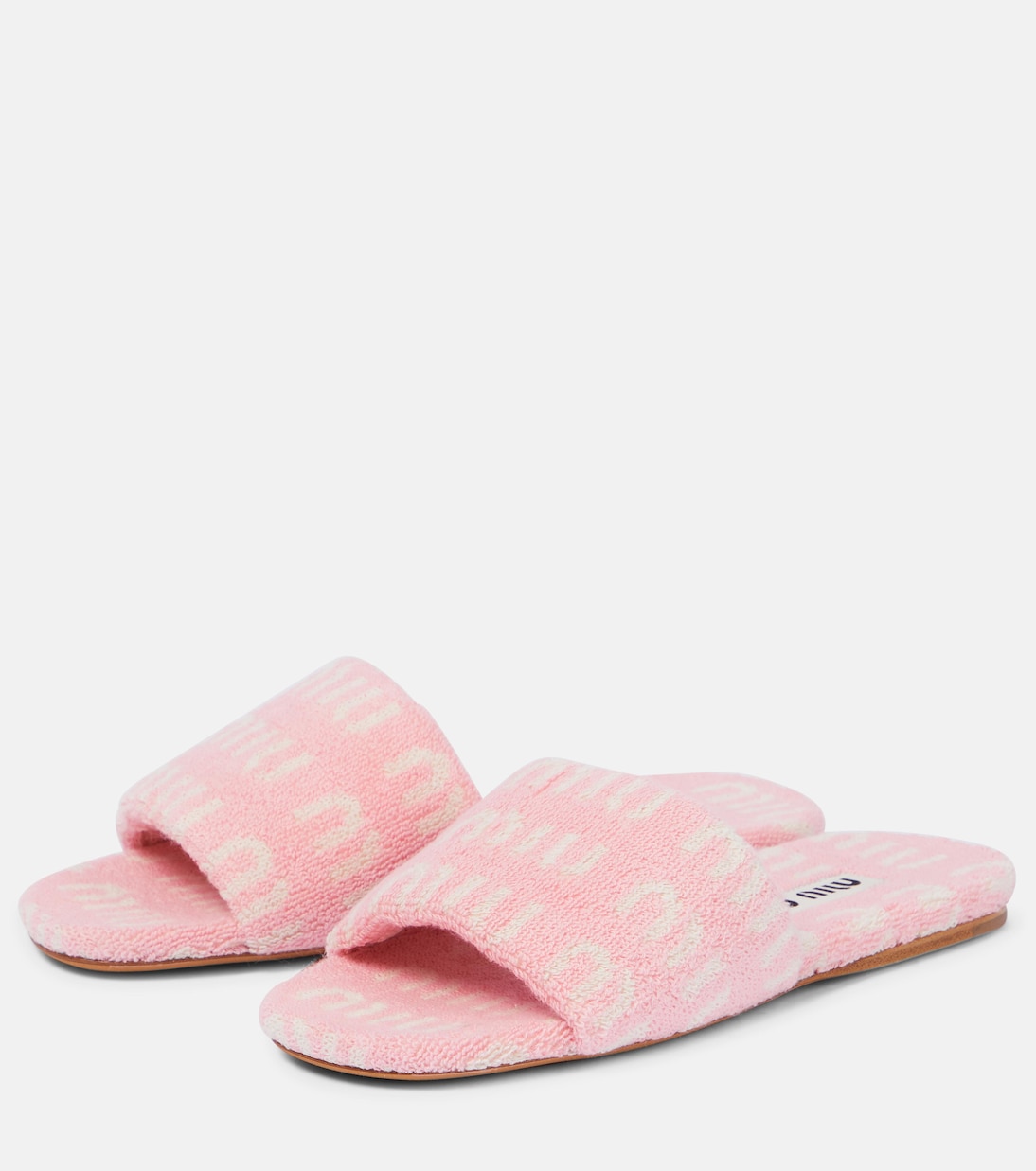 Logo terry slides | Miu Miu