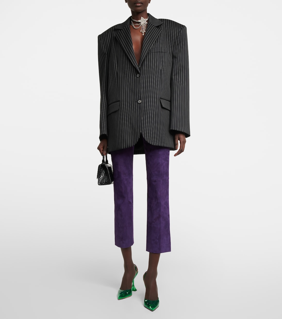 Slingback-Pumps Holli Glass | Amina Muaddi