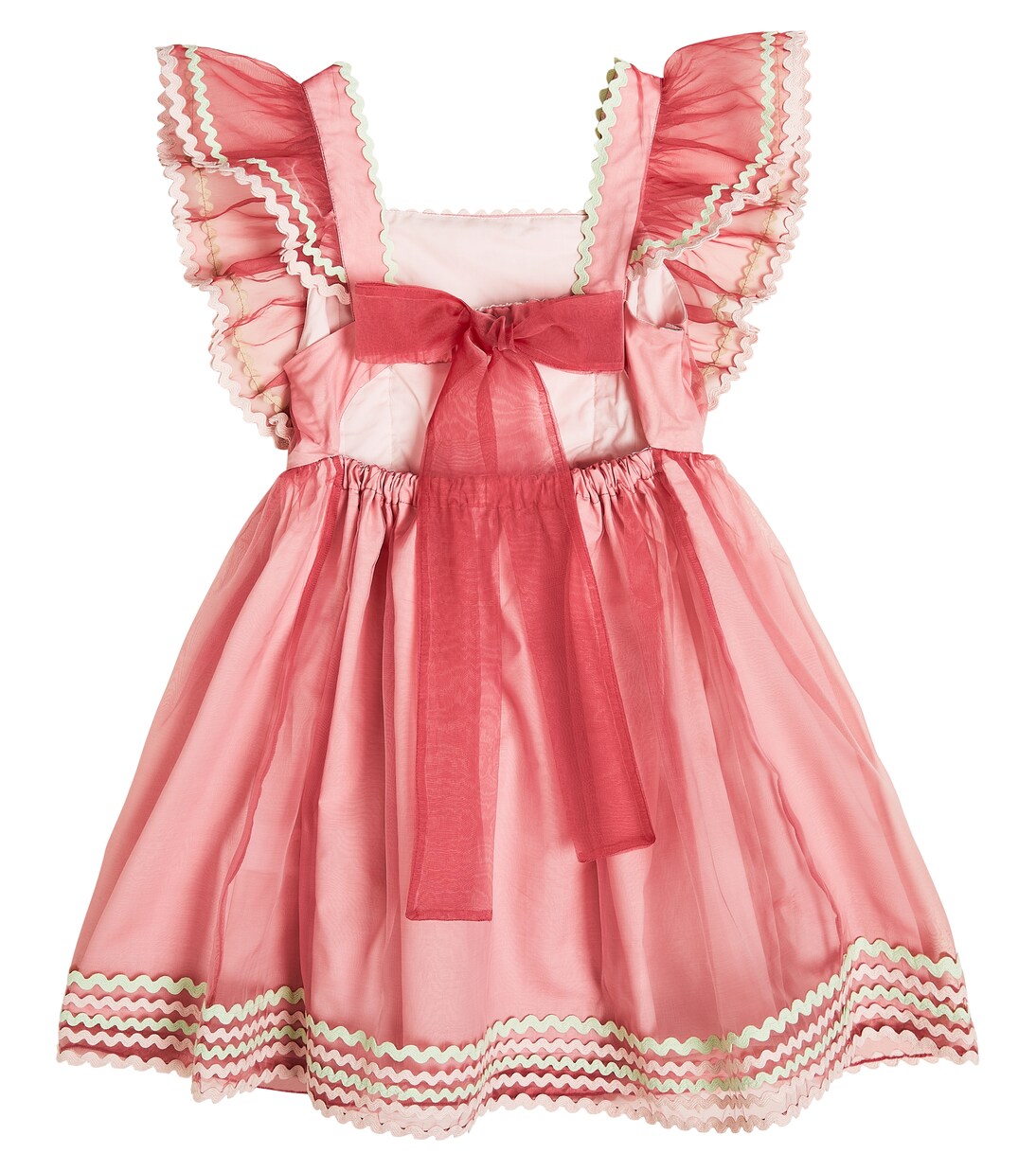 Ruffle-trimmed embroidered dress | Stella McCartney Kids