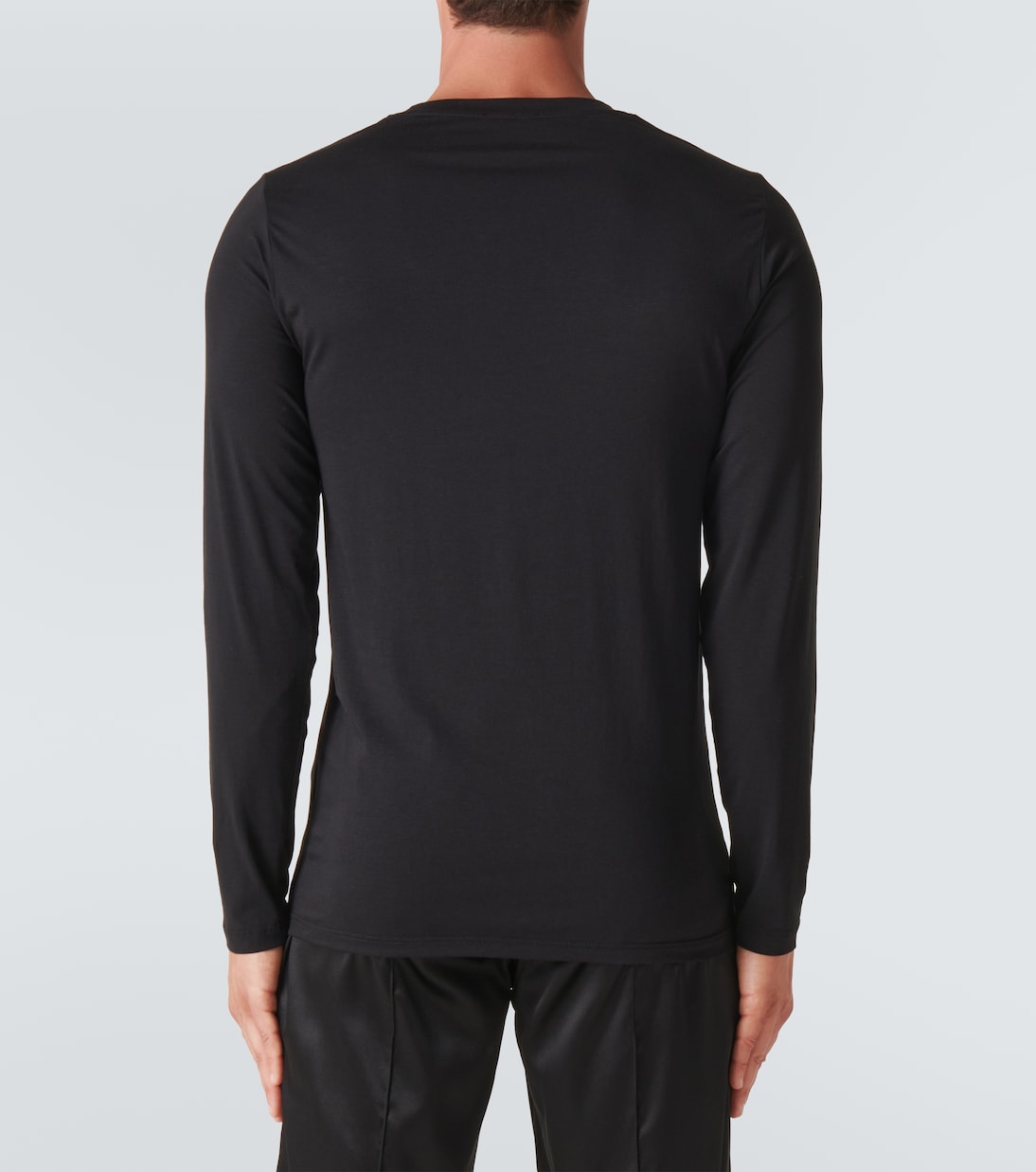 Long-sleeve cotton-blend T-shirt | Tom Ford
