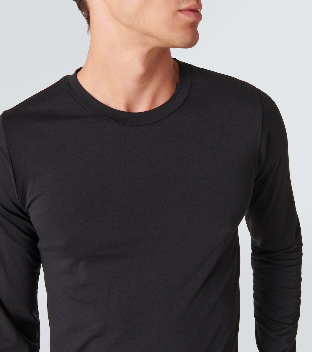 Long-sleeve cotton-blend T-shirt | Tom Ford