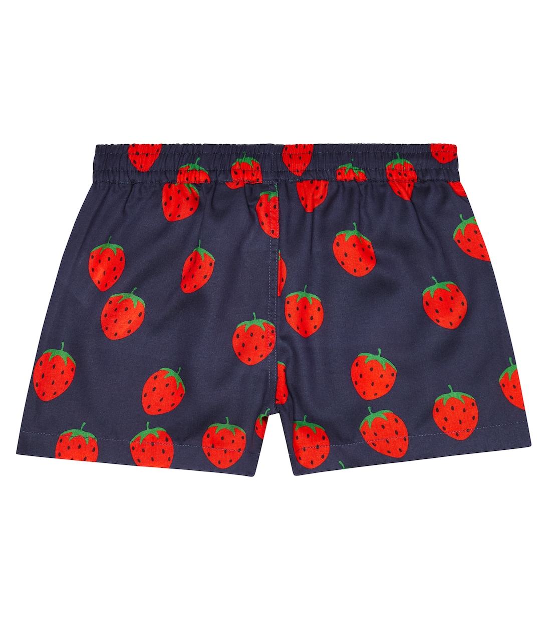 Strawberry printed cotton shorts | Mini Rodini