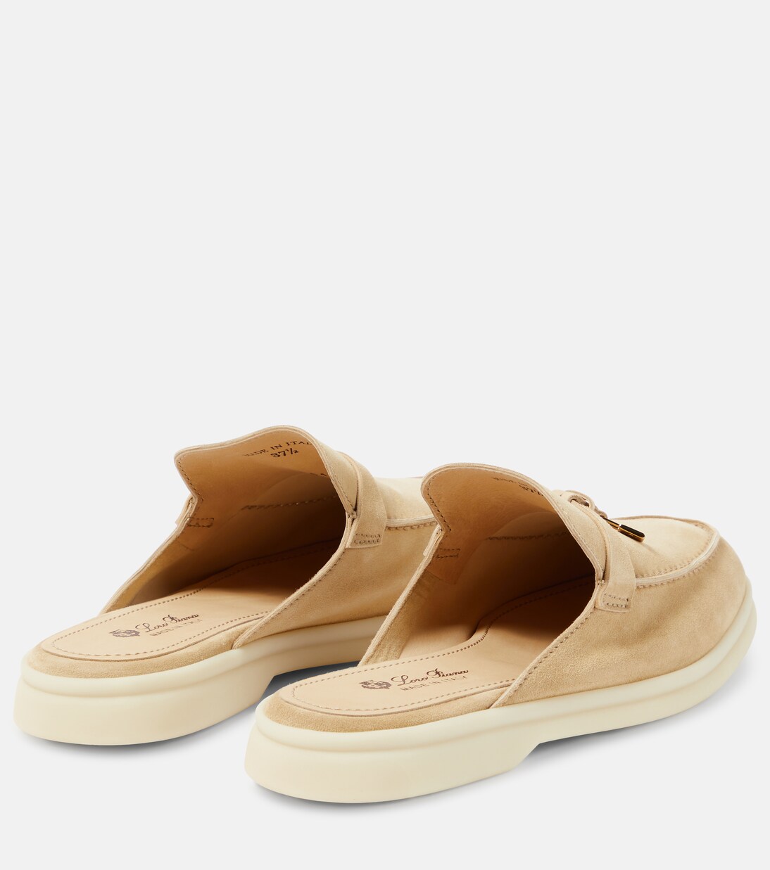 Slippers Charms Walk aus Veloursleder | Loro Piana