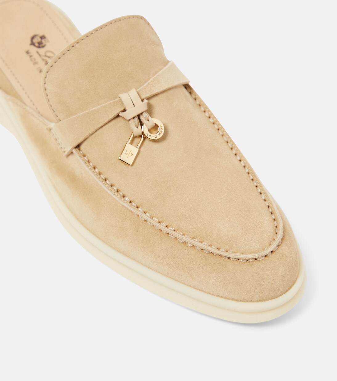 Slippers Charms Walk aus Veloursleder | Loro Piana