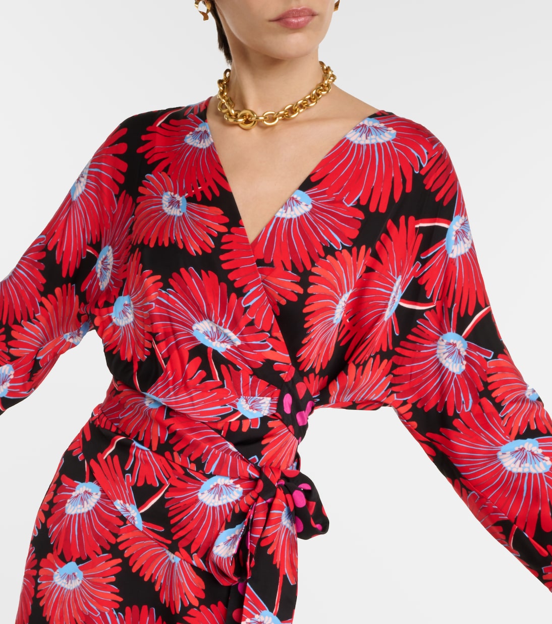 Abito a portafoglio Mikah in raso | Diane von Furstenberg