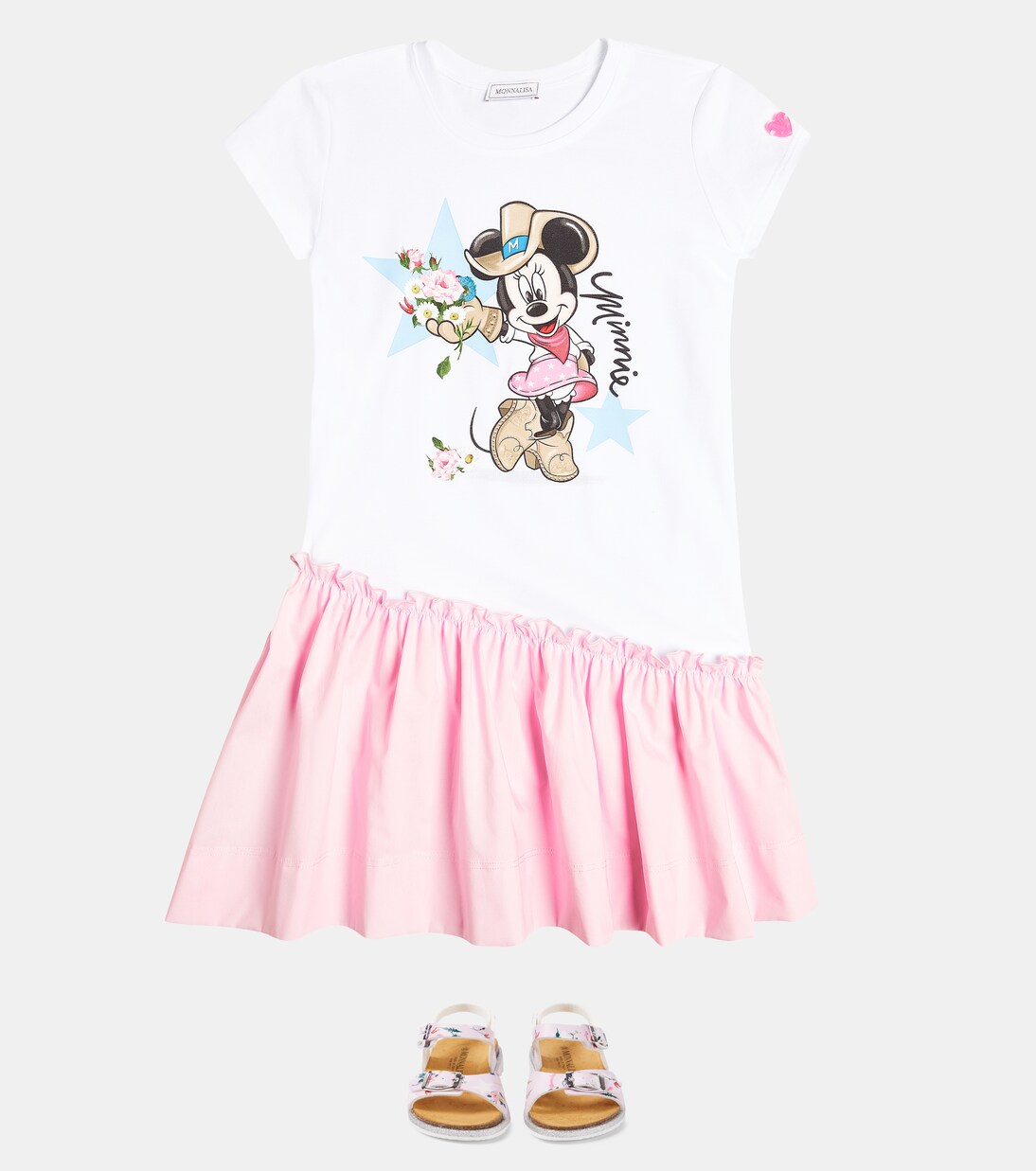 Robe Abito Free Time en coton mélangé | Monnalisa