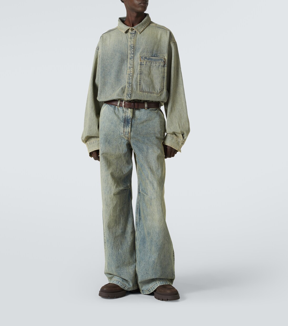 Low-Rise Wide-Leg Jeans Dem | Entire Studios