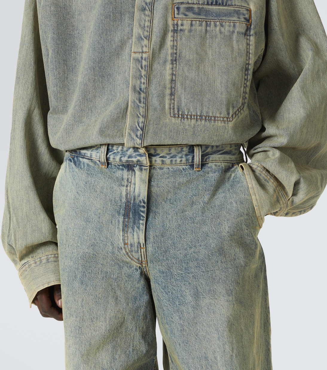 Low-Rise Wide-Leg Jeans Dem | Entire Studios