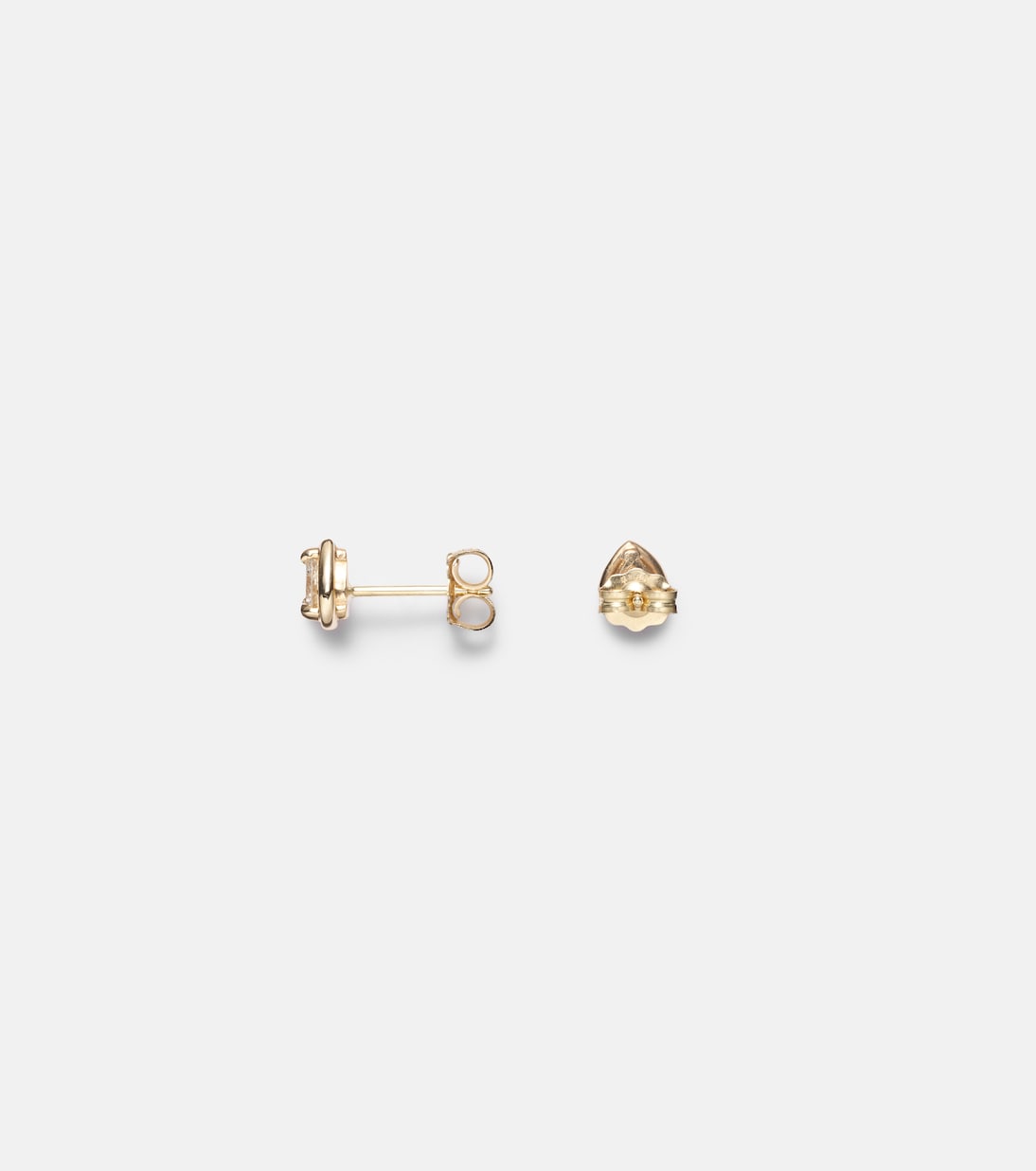Birthstone Bonbon 14kt gold earrings with diamonds | Stone and Strand