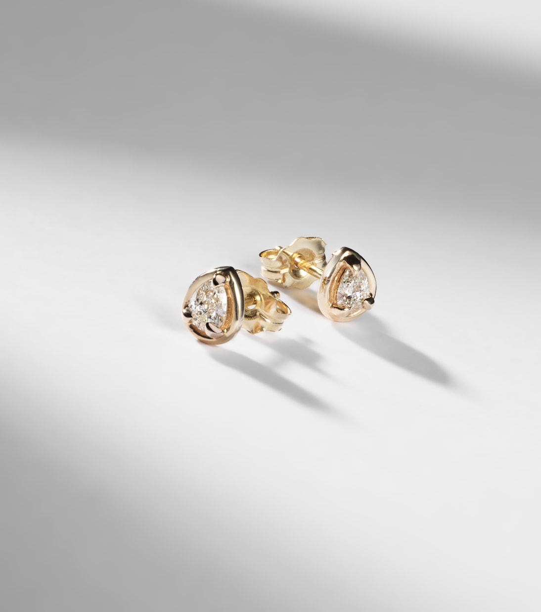 Birthstone Bonbon 14kt gold earrings with diamonds | Stone and Strand