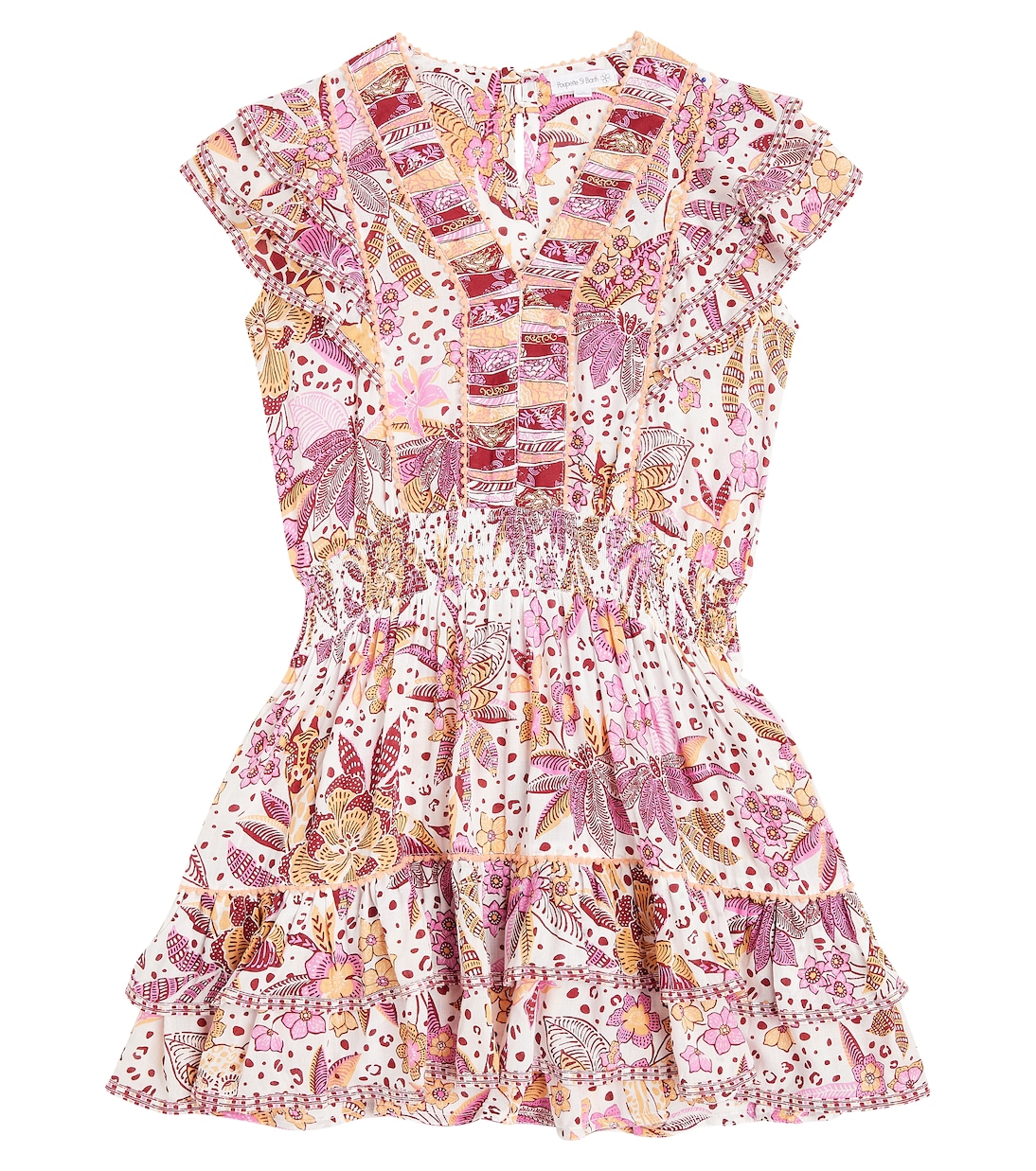 Camila printed ruffled dress | Poupette St Barth Kids