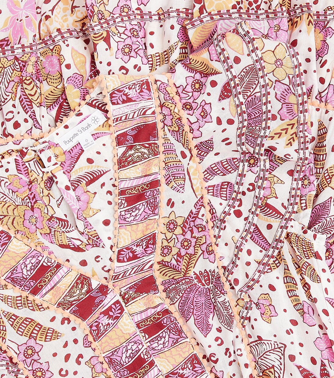 Camila printed ruffled dress | Poupette St Barth Kids