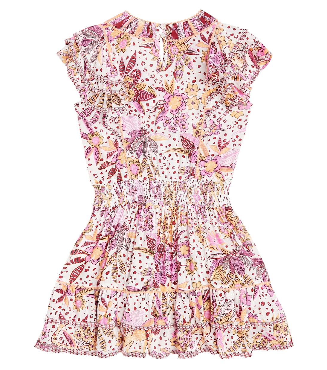 Camila printed ruffled dress | Poupette St Barth Kids