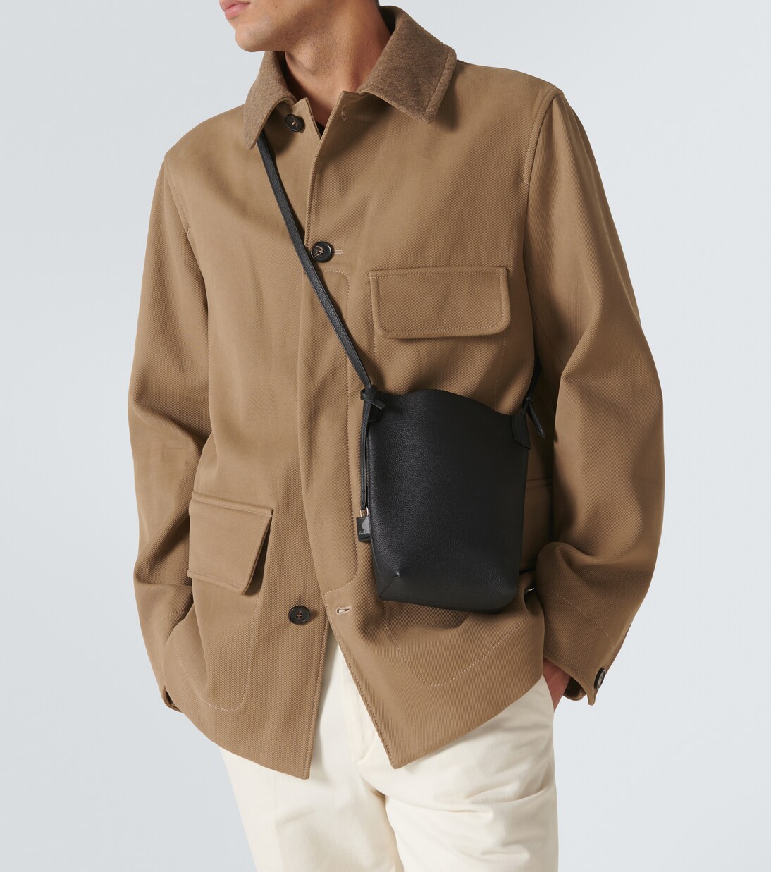 Bale leather phone pouch | Loro Piana