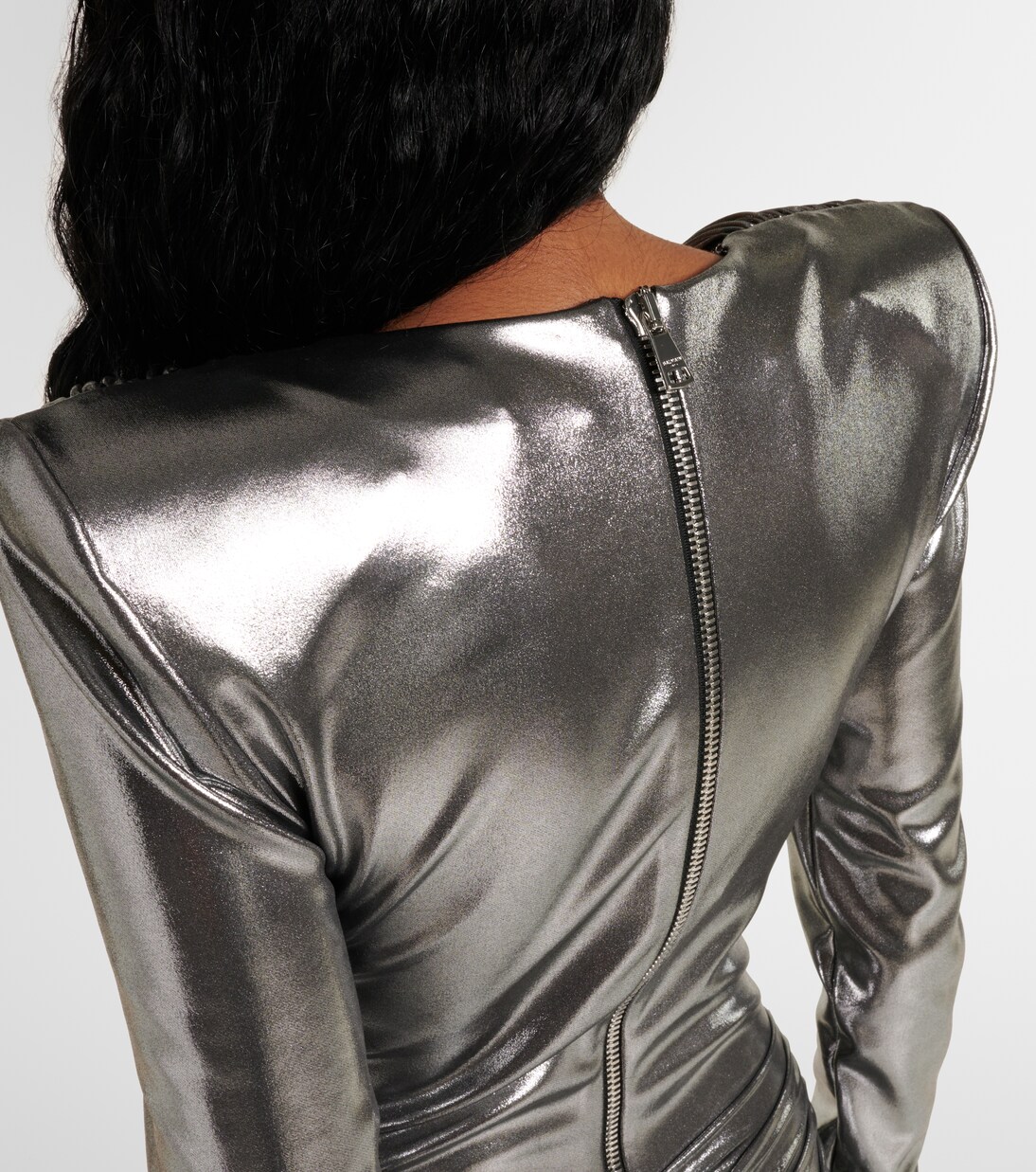 فستان قصير درابيه | Balmain