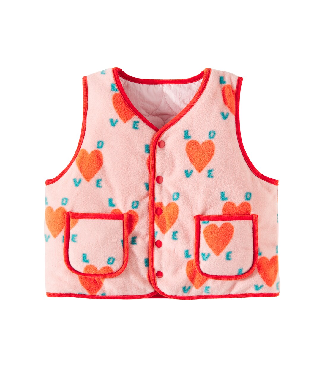 Love reversible fleece puffer vest | Jellymallow