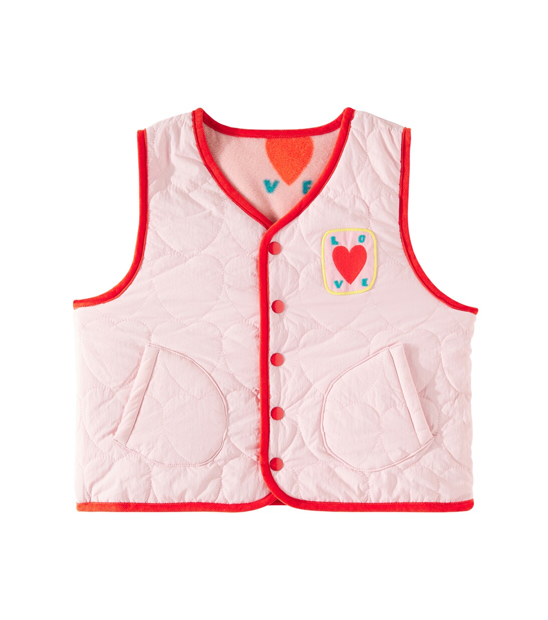 Love reversible fleece puffer vest | Jellymallow