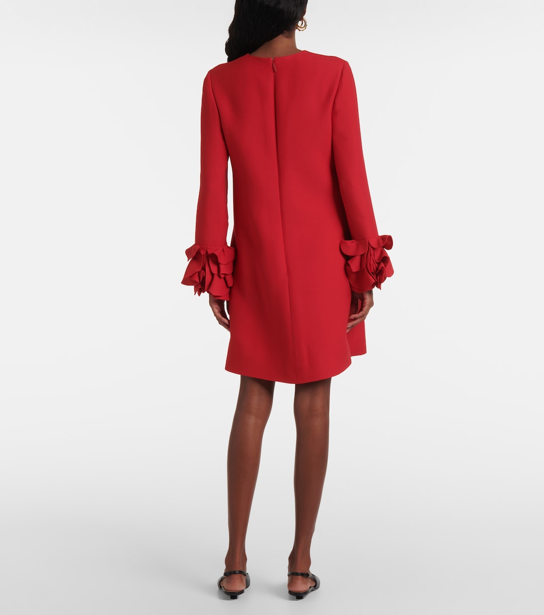 Crepe Couture ruffled minidress | Valentino