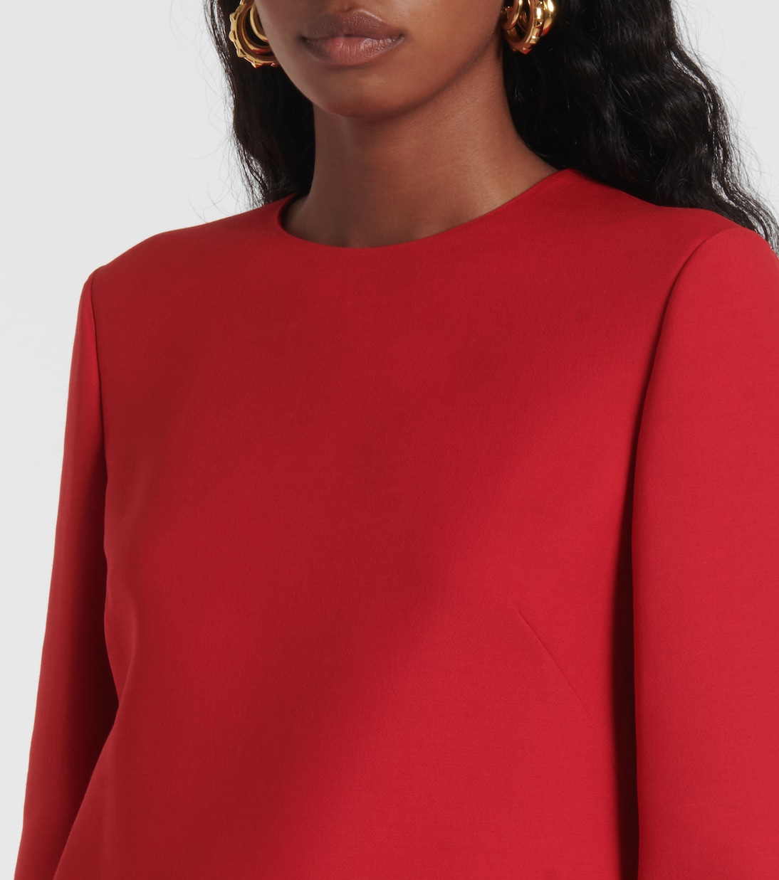 Crepe Couture ruffled minidress | Valentino