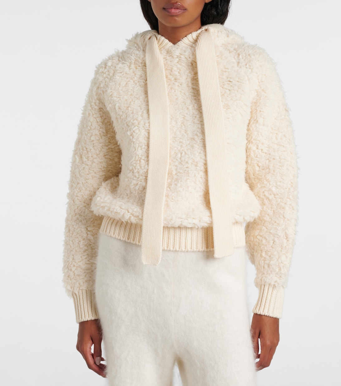 Jennifer wool-blend hoodie | Jet Set