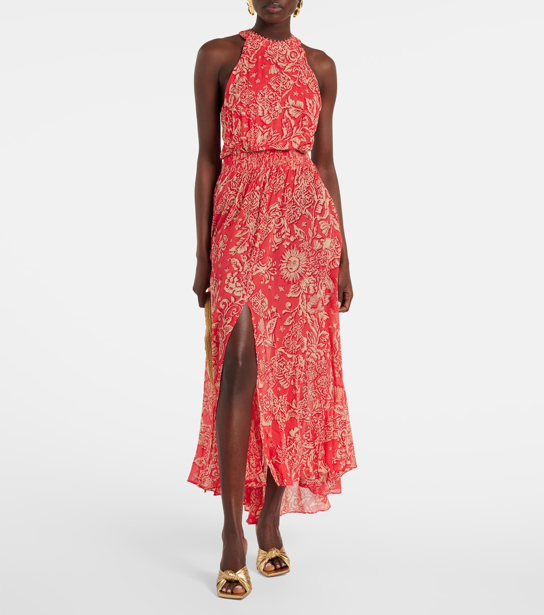 Robe longue Celie imprimée | Poupette St Barth