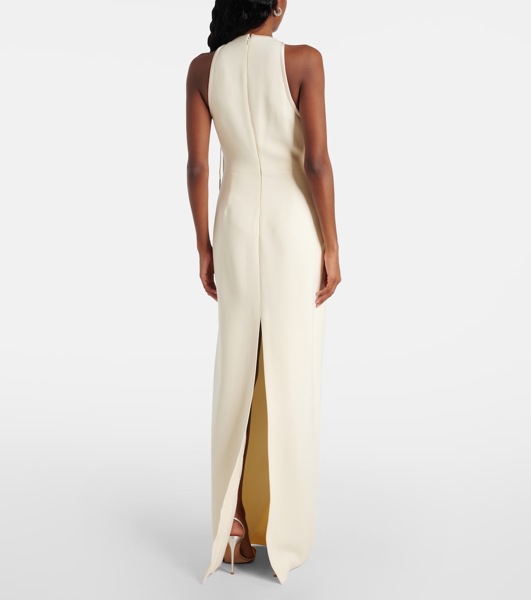 Chain-trimmed crêpe gown | David Koma