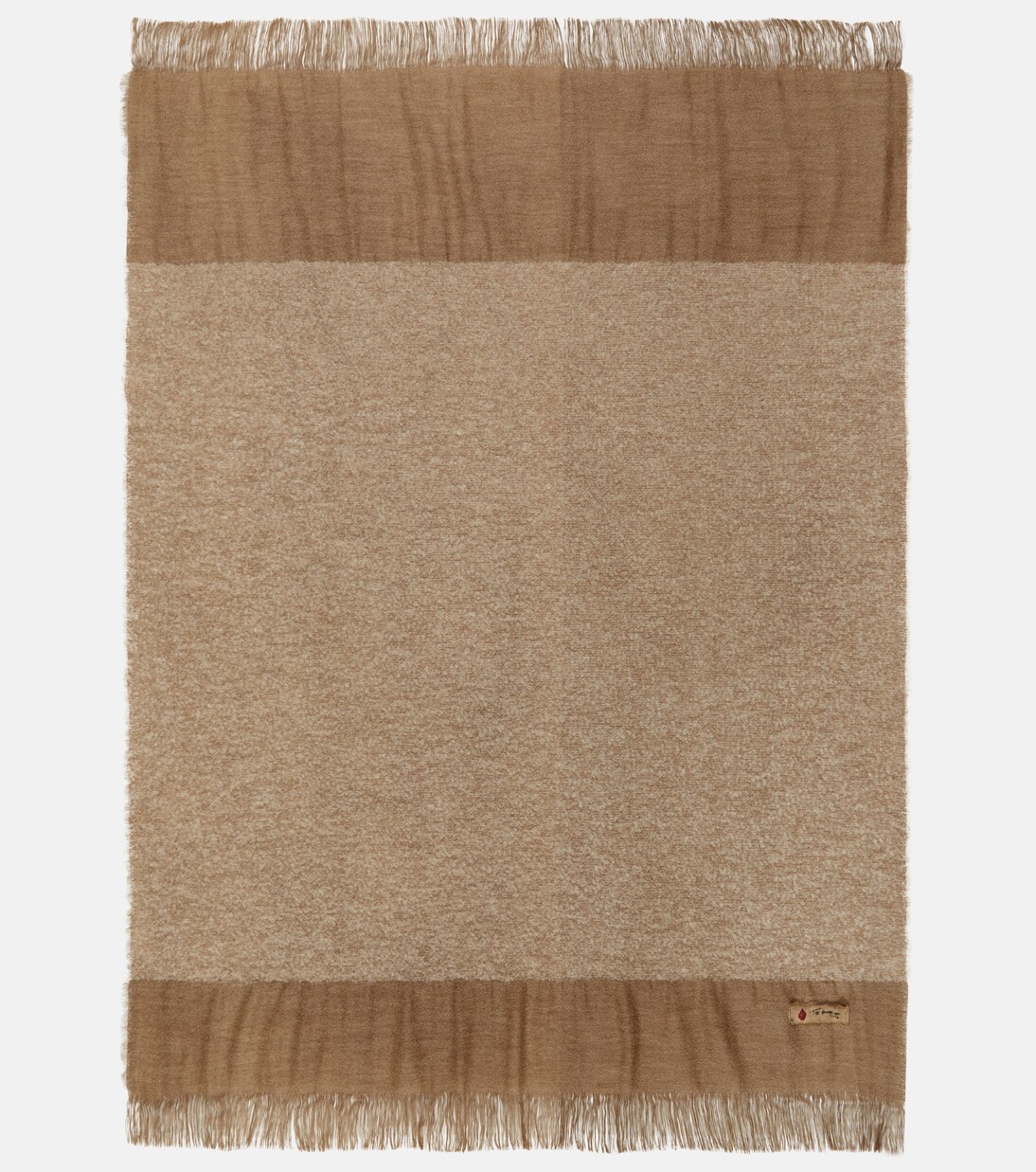 Rovere fringed wool and linen-blend blanket | The House of Lyria