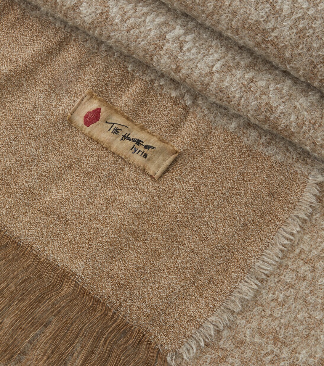 Rovere fringed wool and linen-blend blanket | The House of Lyria
