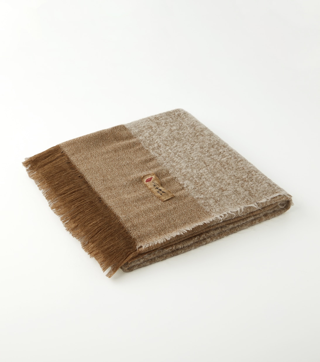 Rovere fringed wool and linen-blend blanket | The House of Lyria
