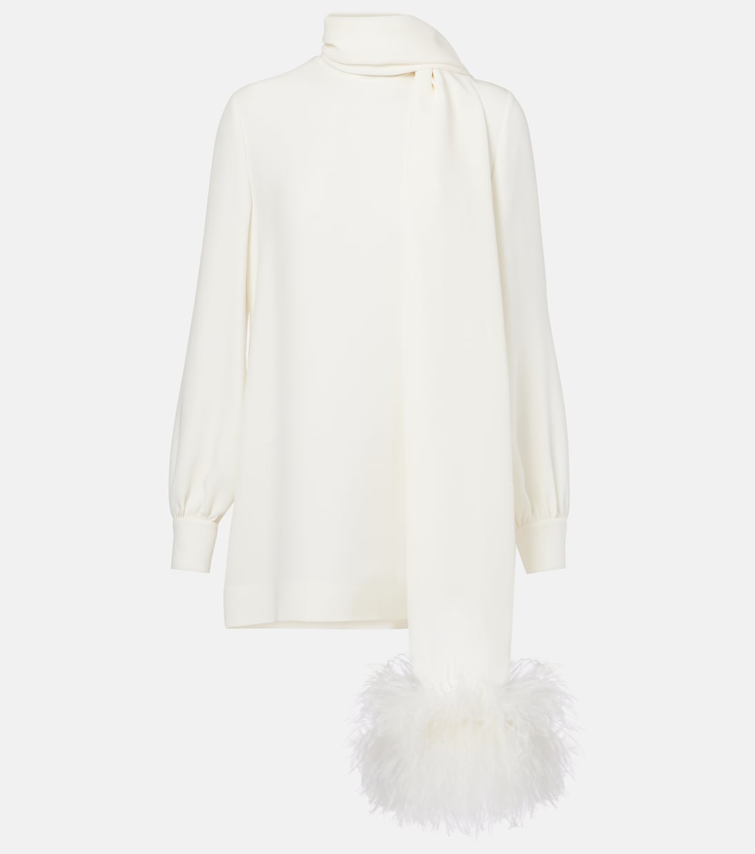 Top en soie à plumes | Valentino