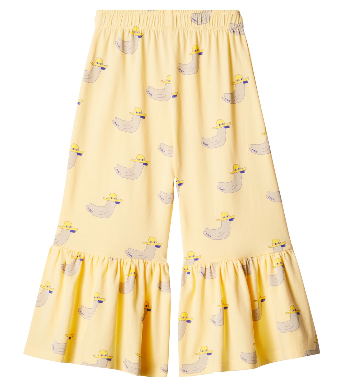 Pantaloni Ducks in cotone con volant | Tinycottons