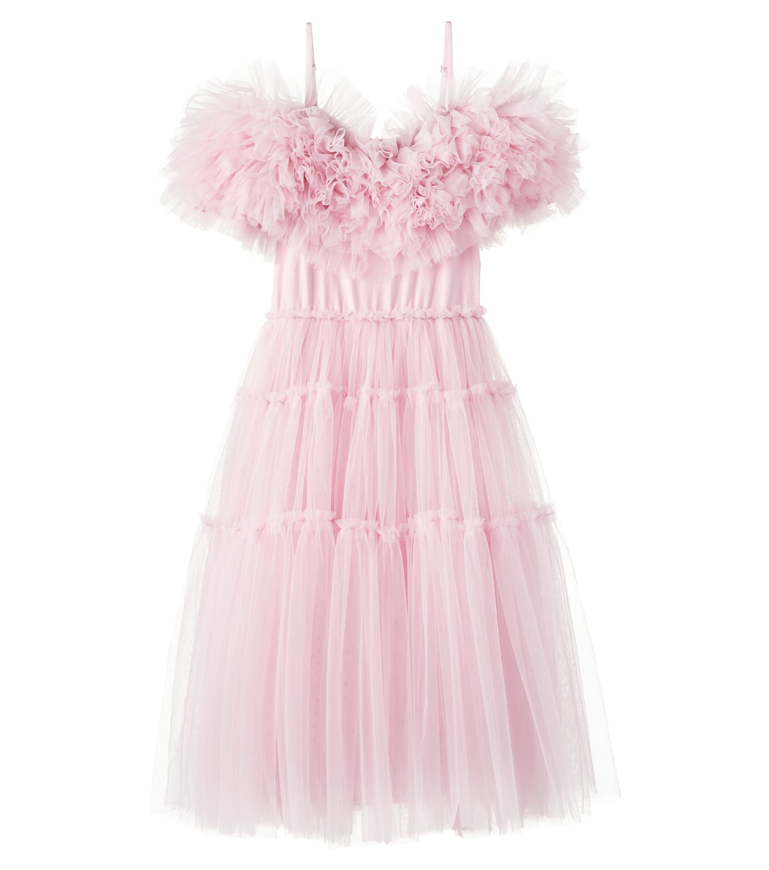 Carnation ruffled tulle dress | Tutu Du Monde
