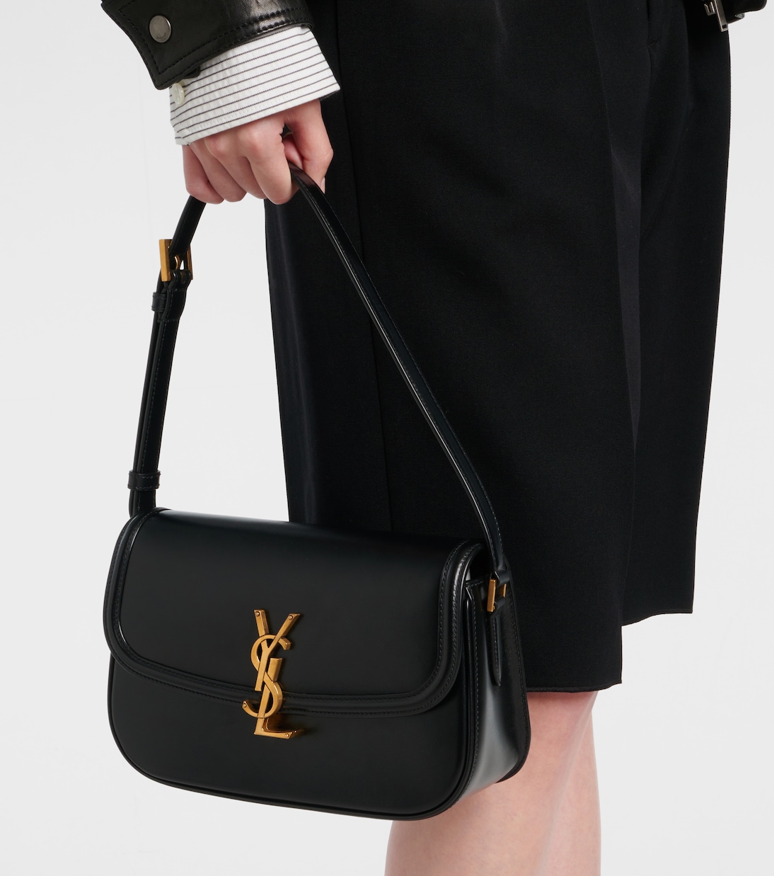 Solferino Small leather shoulder bag | Saint Laurent