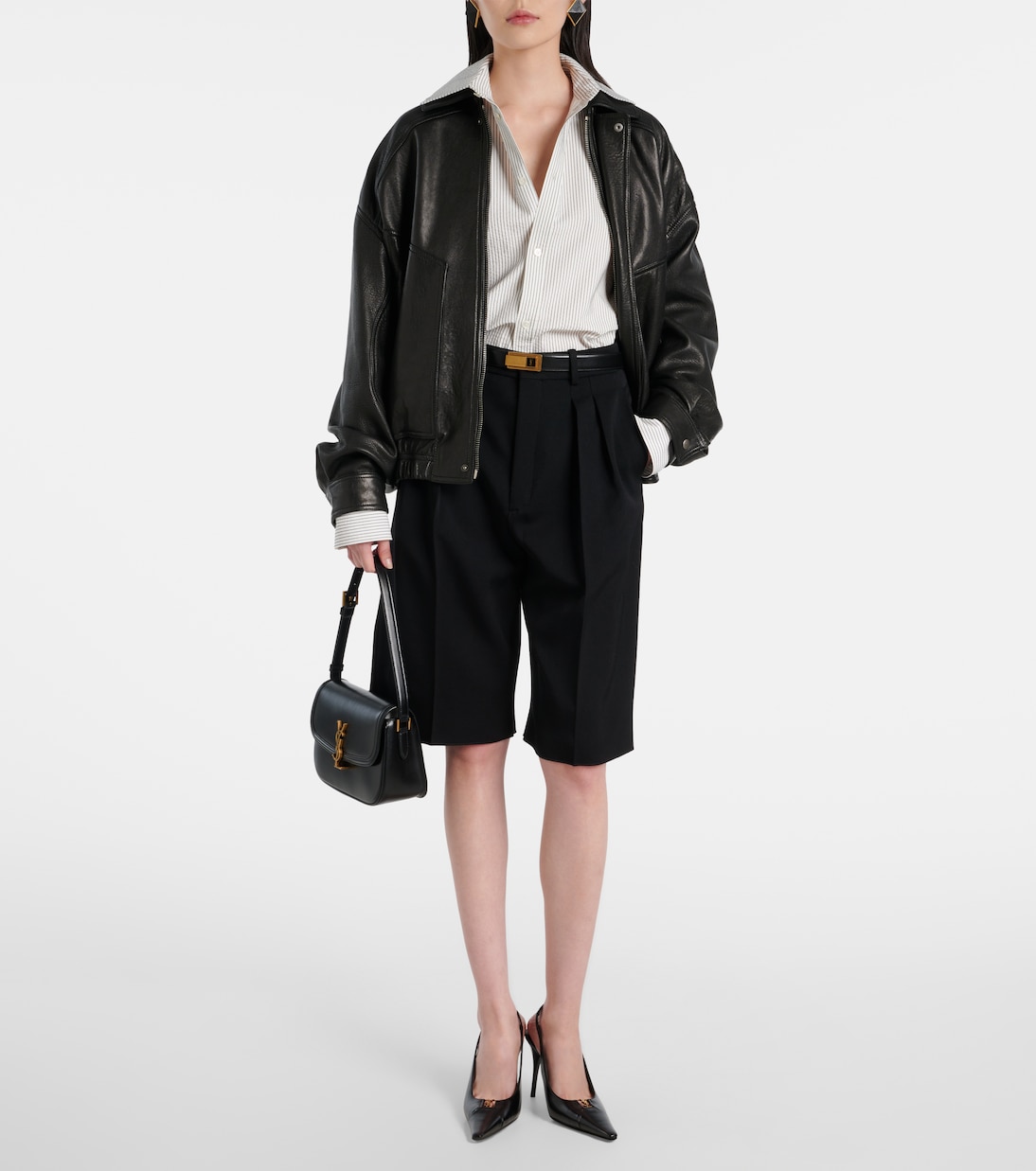 Solferino Small leather shoulder bag | Saint Laurent