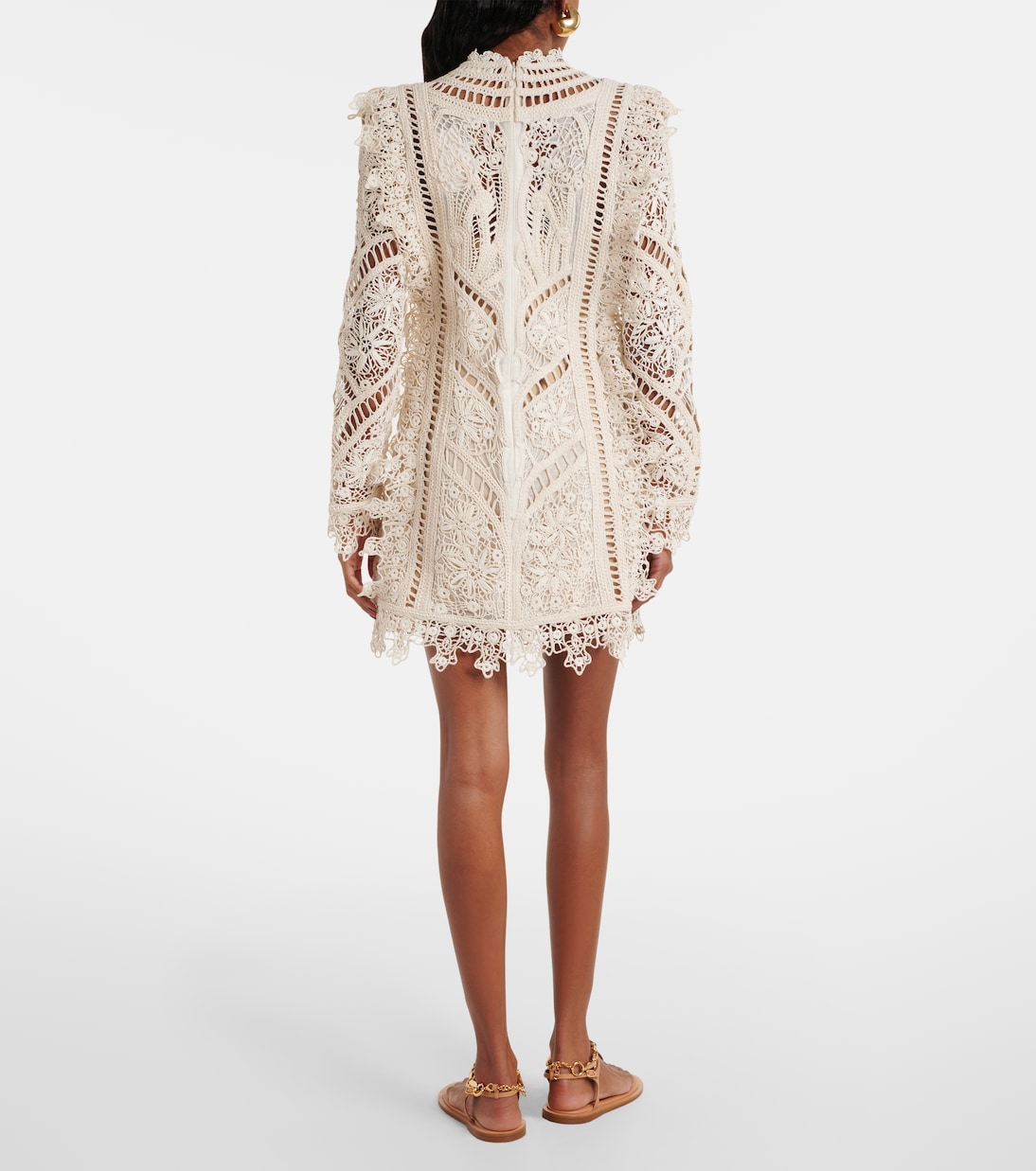 Vestido corto Illuminate Cornelli de croché | Zimmermann