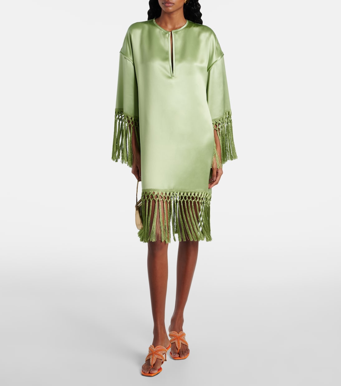 Reef Star beaded leather thong sandals | Aquazzura