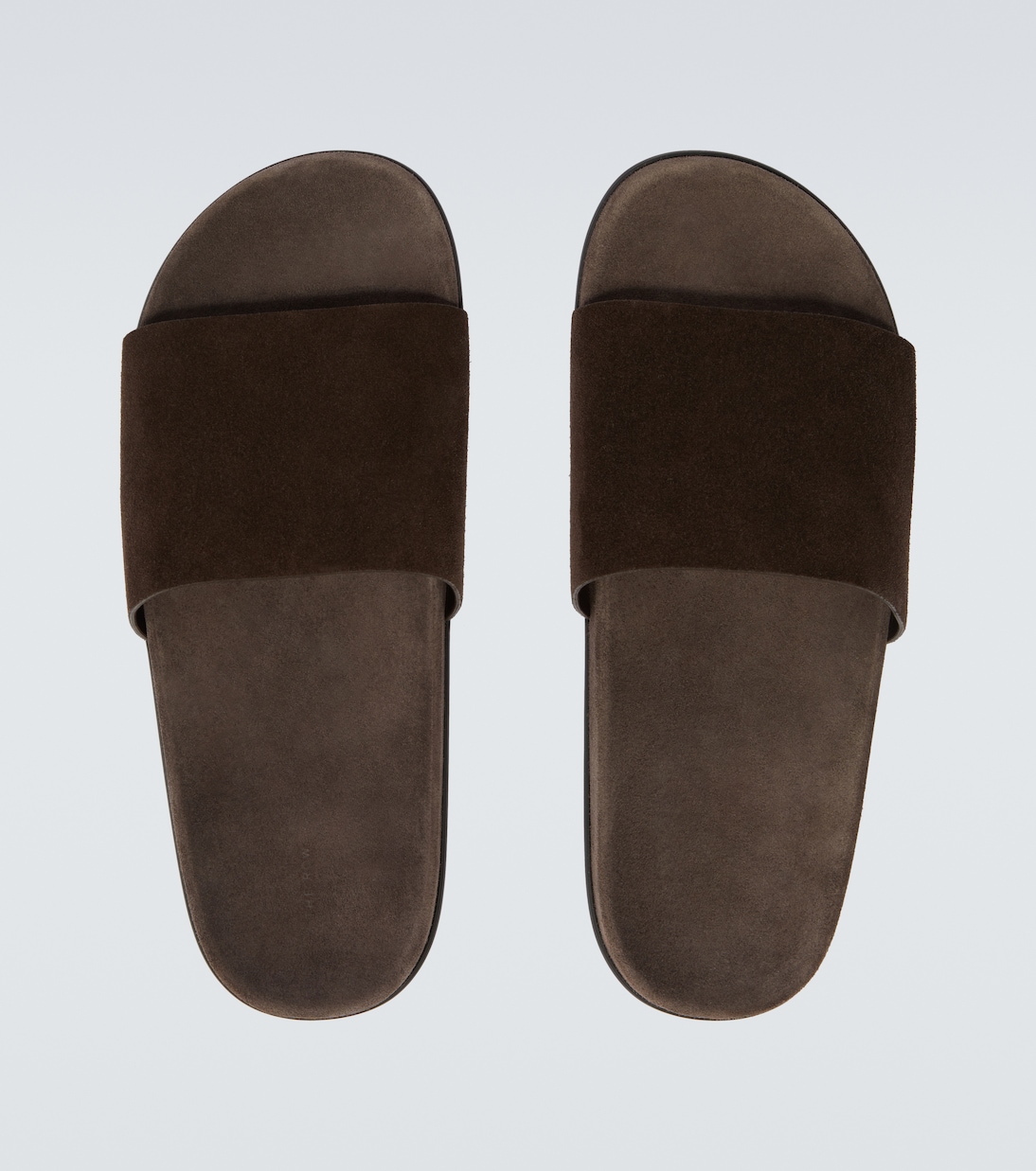 Pantoletten Hugh aus Veloursleder | The Row