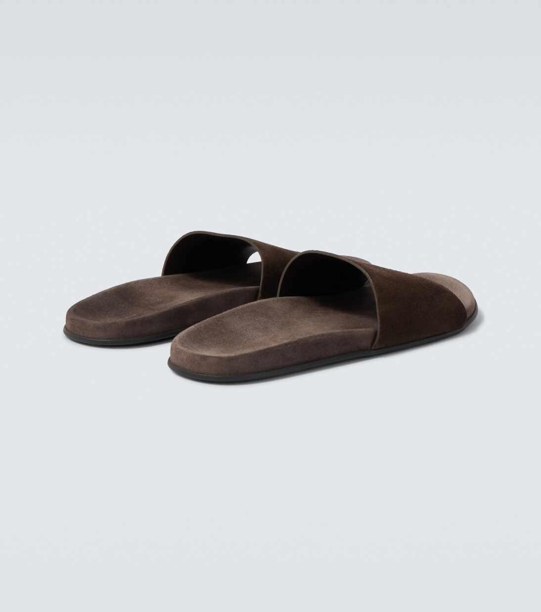 Pantoletten Hugh aus Veloursleder | The Row