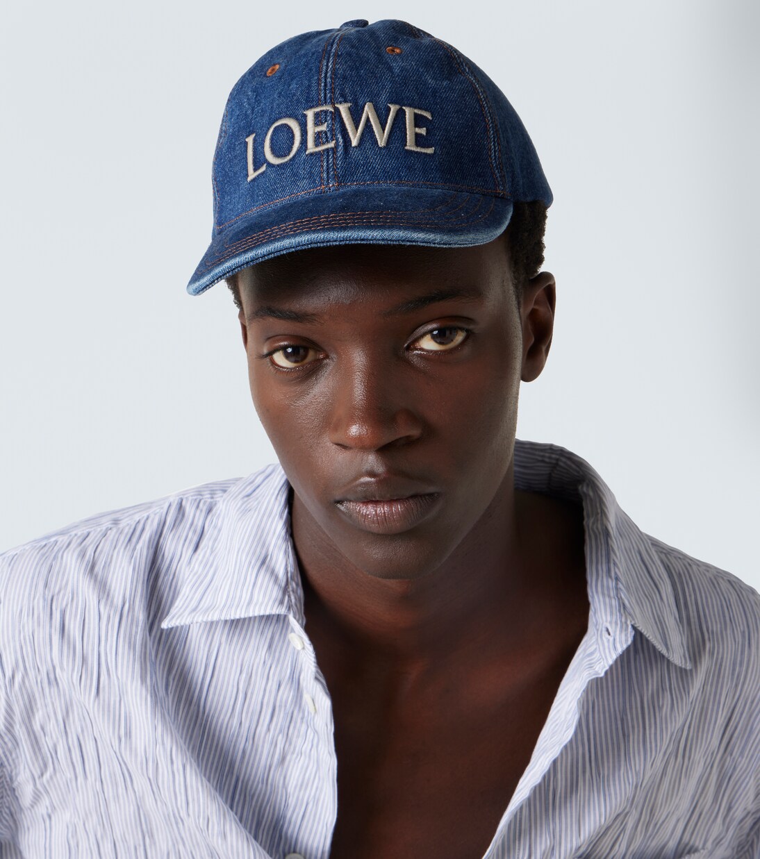 Logo denim baseball cap | Loewe